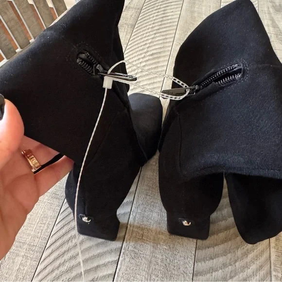 NWT SAM EDELMAN ISSABEL BOOT BLACK SUEDE SZ 7,5 - Picture 12 of 13